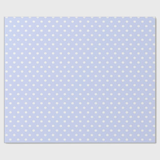 Weiches Blau mit weißen Punkten Geschenkpapier
