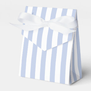 Weiches Blau-Weiß-Vertikalstreifenmuster Kunst Geschenkschachtel