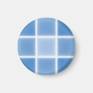 Weiches blaues Gitterfliesenmuster Magnet