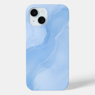 Weiches Blaues Marmormuster Abstract Case-Mate iPhone Hülle