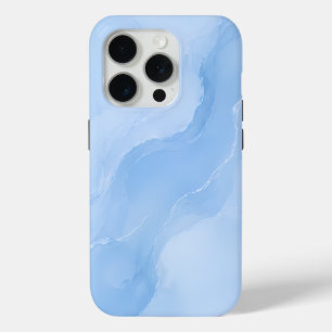 Weiches Blaues Marmormuster Abstract Case-Mate iPhone Hülle
