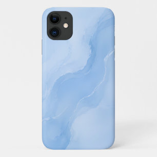 Weiches Blaues Marmormuster Abstract Case-Mate iPhone Hülle