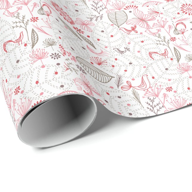 Weiches blühendes Papier für die Blumennatur Geschenkpapier (Rolleneckpunkt)