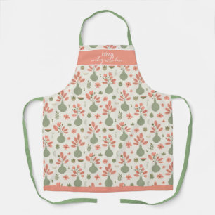 Weiches Blumenmuster — Kochen mit Liebe Schürze