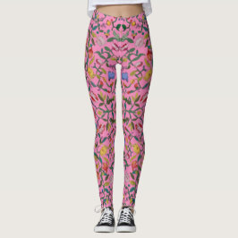 Weiches Blumenmuster Leggings