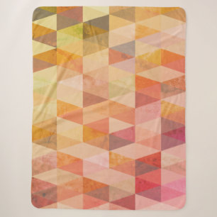 Weiches Dreieck-Geometrisches Muster Sherpadecke