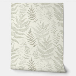 Weiches, einfaches Farndesign Tapete
