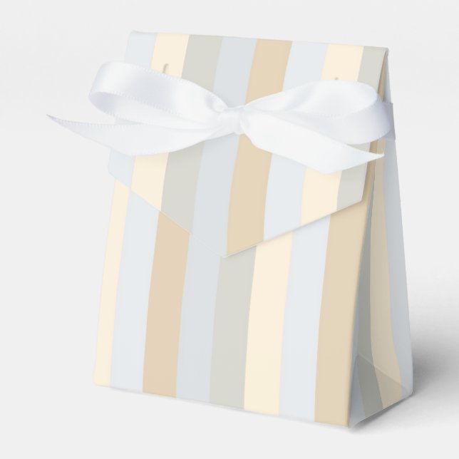 Weiches, farbiges Grays Vertikales Stripmuster Geschenkschachtel (Vorderseite)