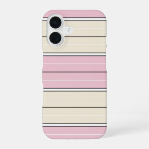 Weiches Farbvertikalstreifen-Design iPhone 16 Hülle