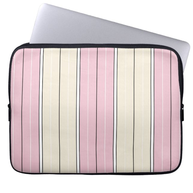 Weiches Farbvertikalstreifen-Design Laptopschutzhülle (Vorderseite)