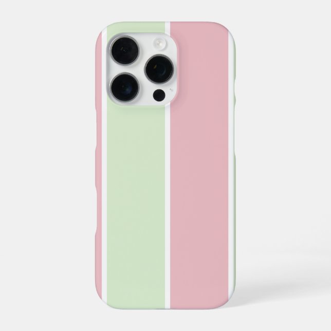 Weiches Farbvertikalstreifen-Musterdesign iPhone 16 Pro Hülle (Rückseite)