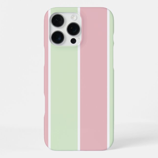 Weiches Farbvertikalstreifen-Musterdesign iPhone 16 Pro Max Hülle (Rückseite)