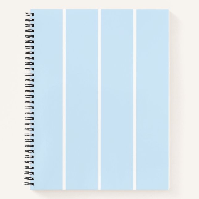 Weiches Farbvertikalstreifen-Musterdesign Notizbuch (Vorderseite)