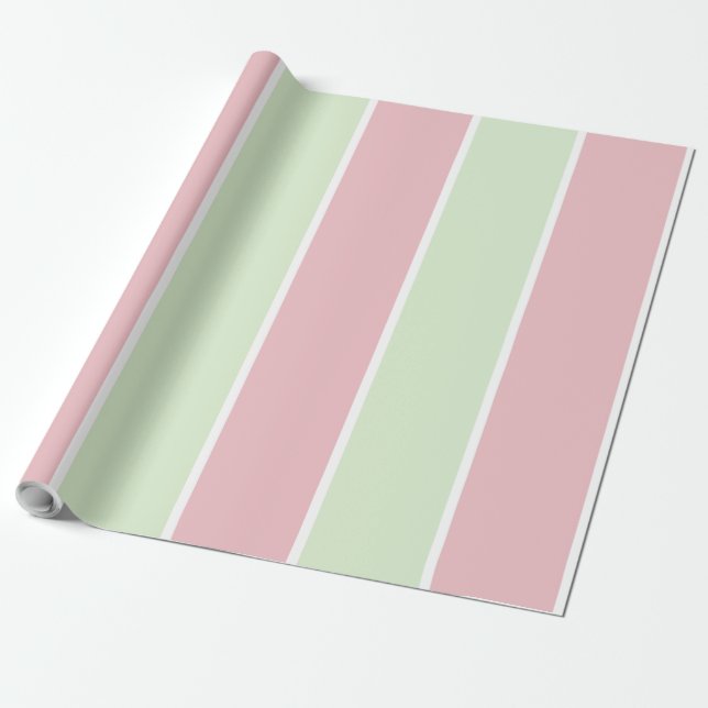 Weiches Farbvertikalstreifenmuster-Design Geschenkpapier (Ungerollt)