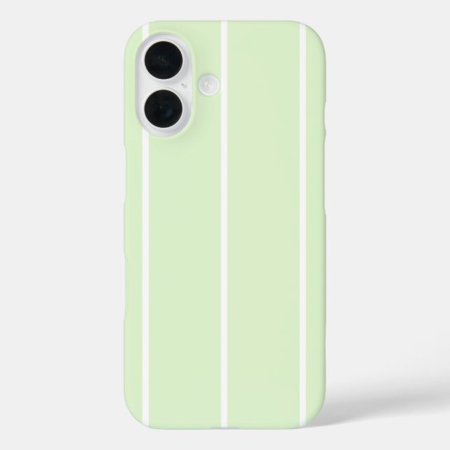 Weiches Farbvertikalstreifenmuster-Design iPhone 16 Hülle (Rückseite)
