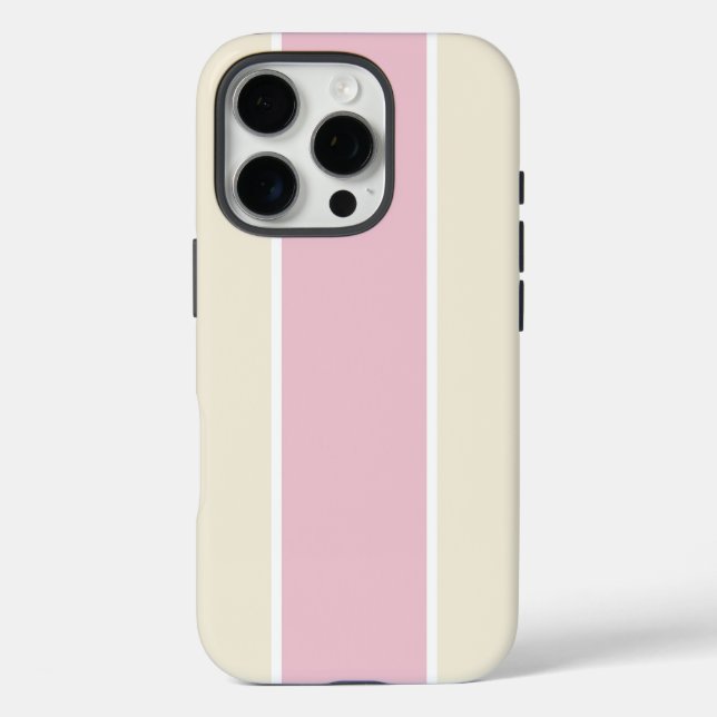 Weiches Farbvertikalstreifenmuster-Design iPhone 16 Pro Hülle (Rückseite)
