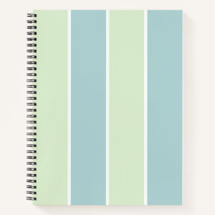 Weiches Farbvertikalstreifenmuster-Design Notizbuch