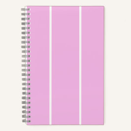Weiches Farbvertikalstreifenmuster-Design Notizbuch