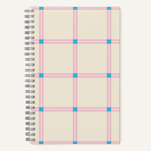 Weiches Farbvertikalstreifenmuster-Punkt-Design Notizbuch