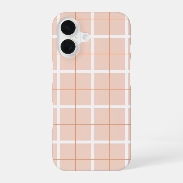 Weiches Farbvertikalstreifenmuster-Punktdesign iPhone 16 Hülle (Rückseite)
