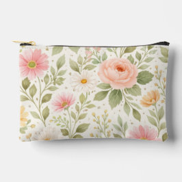 Weiches Florales Wasserfarbenmuster   Zubehörtasche