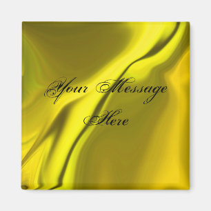 Weiches gelbes Design Magnet