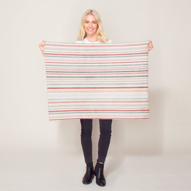 Weiches gestreiftes Fleece-Decke Fleecedecke (Beispiel)