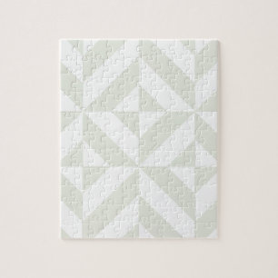 Weiches Grau Geometrische Art Deco