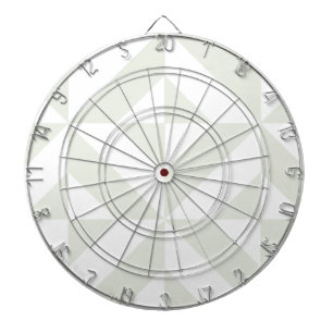 Weiches Grau Geometrische Art Deco Dartscheibe