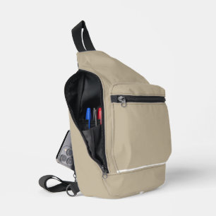 Weiches hellbeiges Hintergrunddesign – Hochzeitsde Crossbody Bag