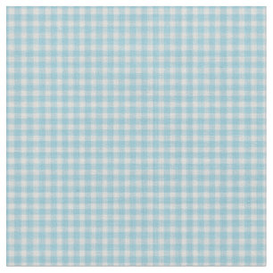 Weiches Himmelblau Gingham Karomuster Stoff