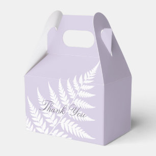 Weiches Lavendel Weißer Farn Kleiner Giebel Danke Geschenkschachtel