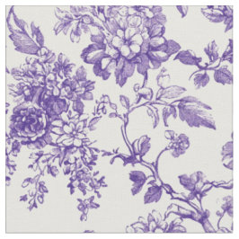 Weiches lila Botanical Toile Stoff
