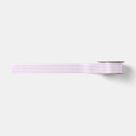 Weiches Lila und Weiß Stripes Band Satinband