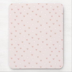 Weiches minimales Herz Muster Mousepad