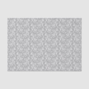 Weiches modernes White&Grey genannt Damask Seidenpapier