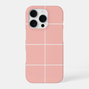 Weiches neutrales Gittermuster Minimales Kontrolld iPhone 16 Pro Hülle
