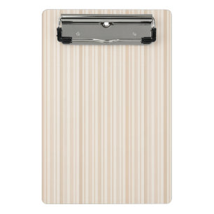 Weiches neutrales Streifenmuster Mini Klemmbrett