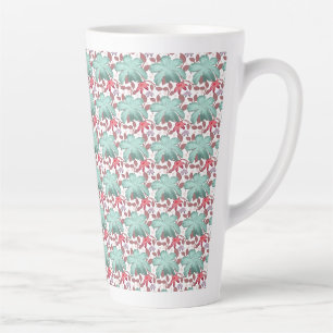 Weiches Pastell-Blumenmuster Elegante Blumen Milchtasse