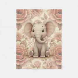 Weiches Pastell-Blumenmuster Fleecedecke