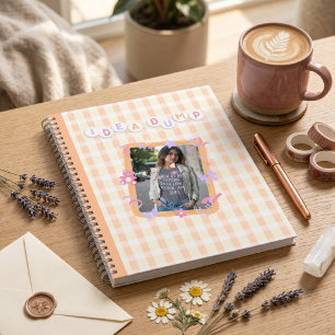 Weiches Pastell Orange Pink Lila Benutzerdefiniert Notizbuch