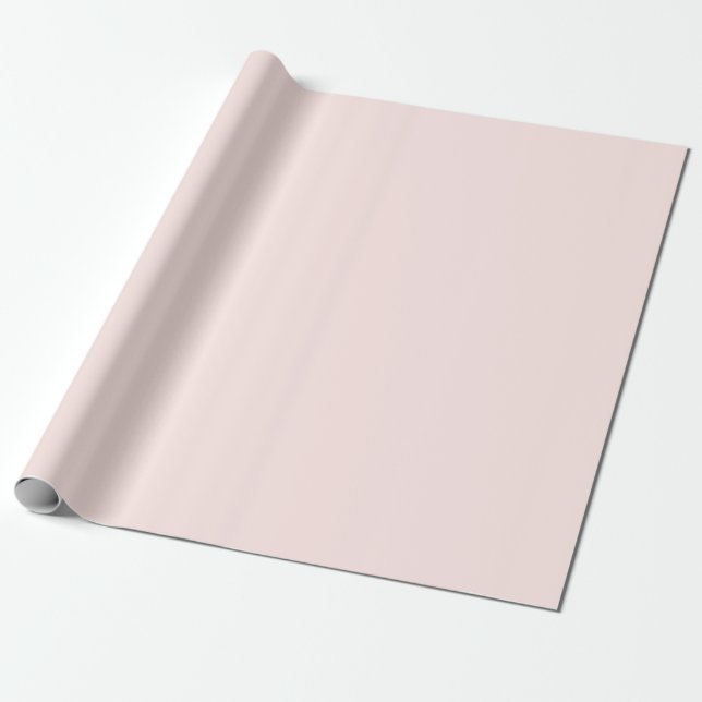 Weiches Pastell-Pfirsich einfarbig Geschenkpapier (Ungerollt)