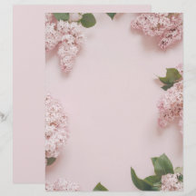 Weiches Pastell Rosa Flieder Scrapbook Papier