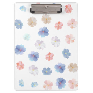 Weiches Pastell-Wildblumenmuster Klemmbrett