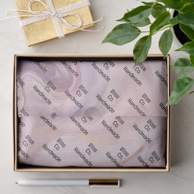 Weiches Pfirsich-Rustikal-Marmor Seidenpapier (Geschenk)