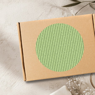 Weiches Pistazien-Glitter-Style-Mindestmuster Runder Aufkleber