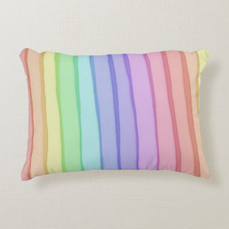 🌈 weiches Regenbogen-Polyester-Akzent-Kissen 16" Dekokissen