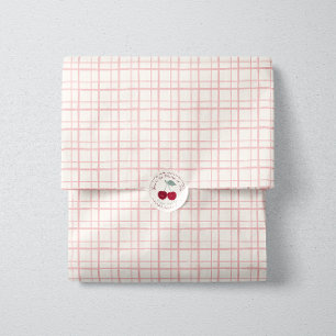 Weiches Rosa Fensterpaneel-Gitter-Picknick Seidenpapier