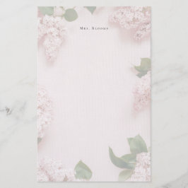 Weiches Rosa Flieder Persönlich Feminine Briefpapier