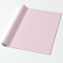 Weiches rosa Gingham-Geschenkpapier